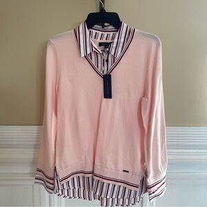 Sweater with shirt